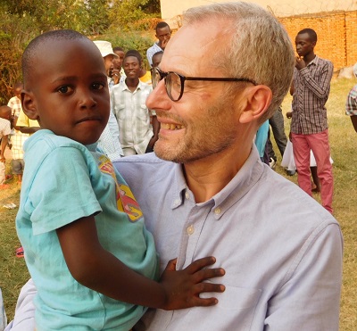 David Millican at Burundi Orphanage 