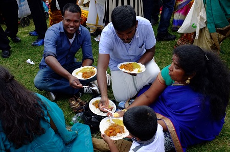 Food at West Ealing Hindu Festival