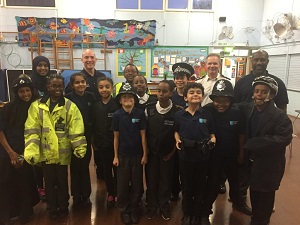 junior police cadets at Mayfield Primary