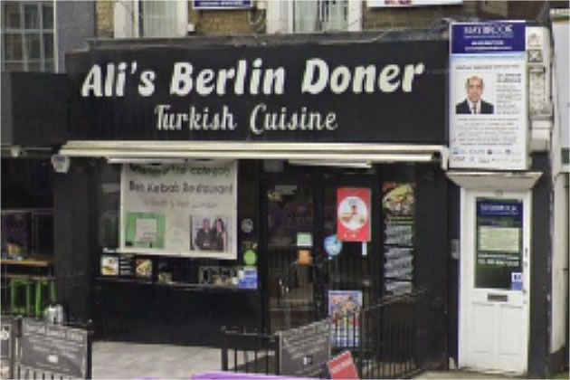 Ali's Berlin Doner restaurant in Ealing