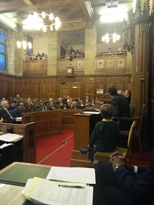 Council Chamber  St Mark's under discussion