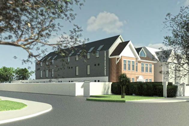 Visualisation of the new medical centre on Corfton Road
