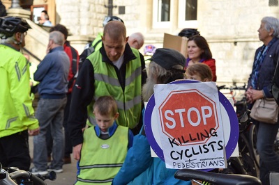 Cycle protest - Liz Jenner photos