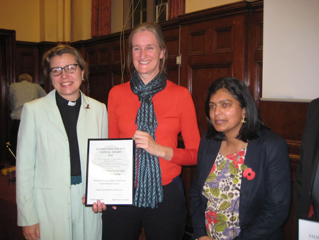Ealing Green Church receive their award from Rupa Huq MP 