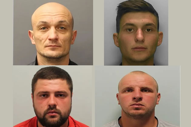 Convicted rapists clockwise from top left Alexandru Cimbir, Andrei Rotaru, Octavian Lupu, Dmitri Ceban