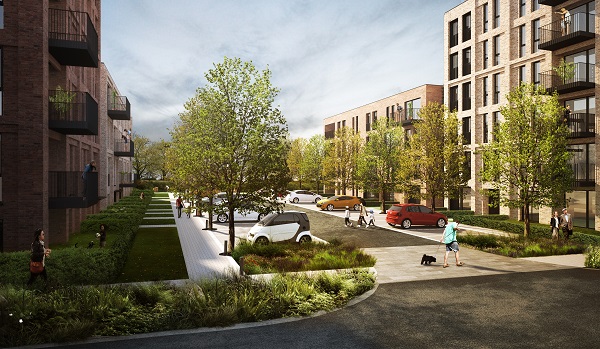 CGI of how the estate might look after redevelopment 