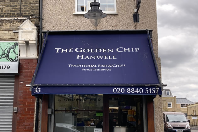 The Golden Chip of Hanwell chip shop.