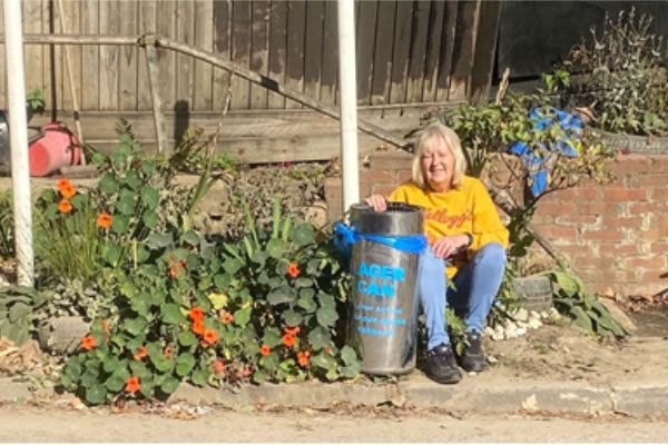 Gayle, a mother-of-four, says the garden has won praise from passers-by and reduced litter