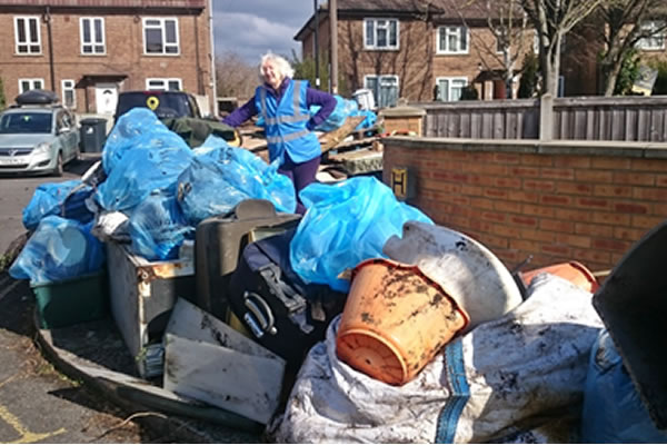 Some of the waste collected by the volunteers