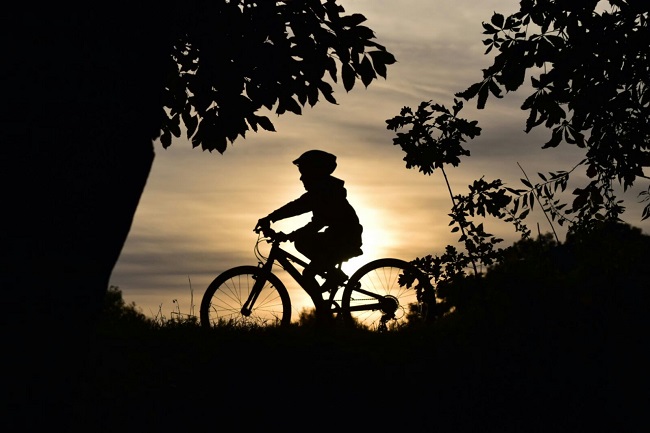 Boy on Bike - copyright Liz Jenner