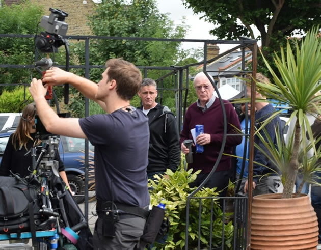 Sir Michael Caine arrives in Hanwell.