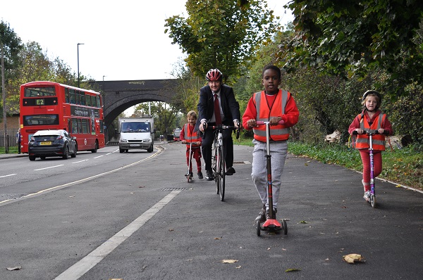 Quietway launched Cllr Julian Bell