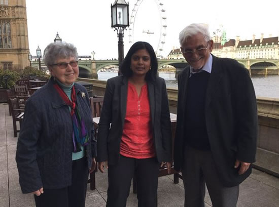 Michael Brown at Parliament with Rup Huq