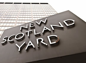 New Scotland Yard sign 