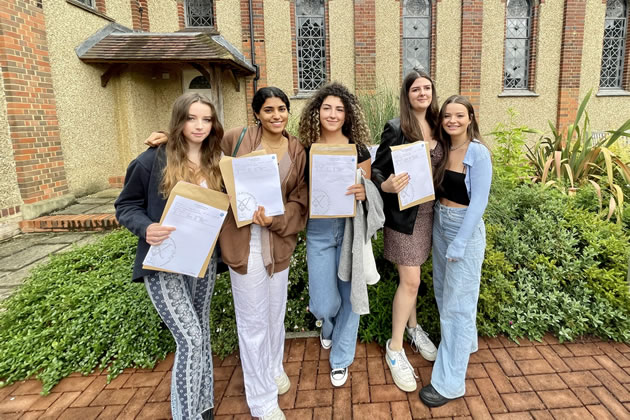 St. Augustine's sixth formers show off their grades 
