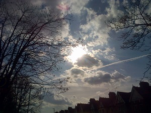 Sun through the clouds