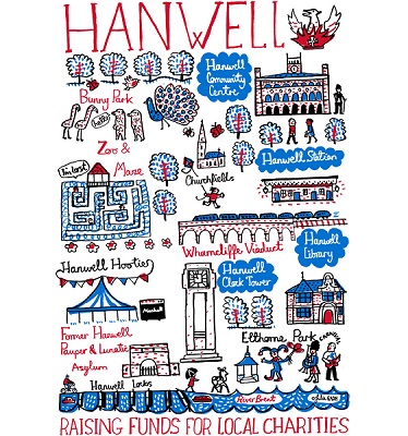 Hanwell tea towel