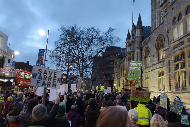 Protestors descend on Ealing Town Hall