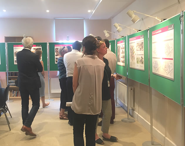 Hanwell residents view the exhibtion
