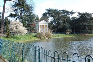 View of the Round Pond at Gunnersbury Park
