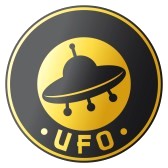 Ufo : ufo design  symbol, badge, sign 
