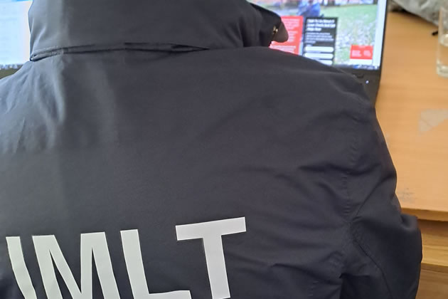An IMLT officer