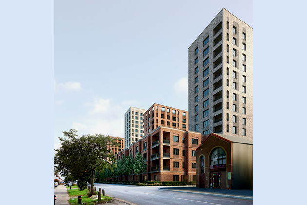 Visualisation of the Southall Sidings development. Picture: Assael Architecture 