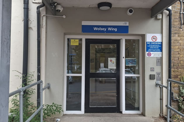 The entrance to the Wolsey Wing